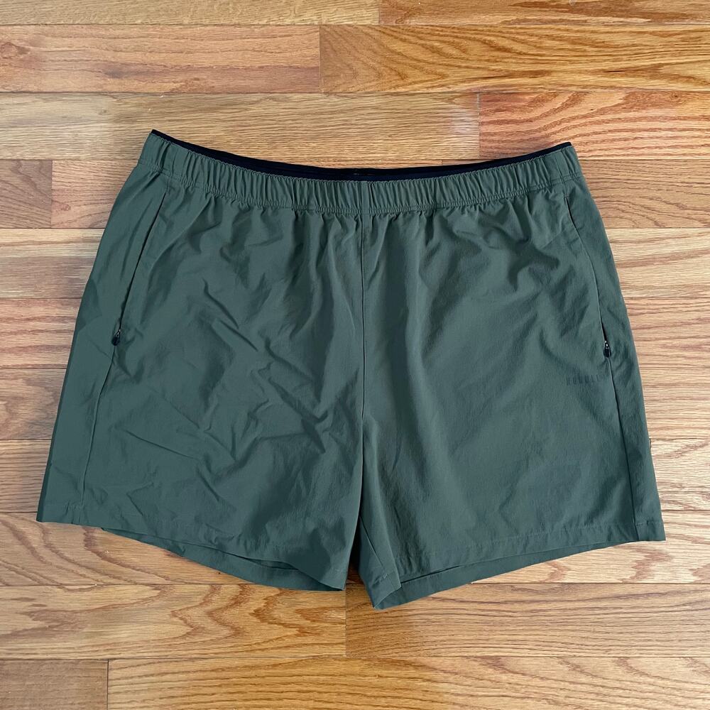 NoBull Mens XXL Rep Shorts 6" Dark Army Lined Athletic Workout Sporty Athletic